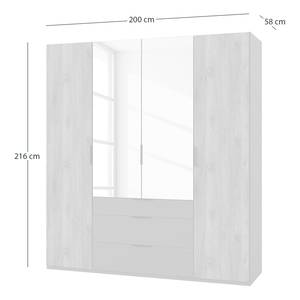 Drehtürenschrank Winnipeg Breite: 200 cm - Mit Spiegeltür/-en