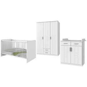 Set di mobili per neonato Borkum I (3) Bianco