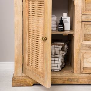 Armoire Weaving - Bois de Manguier Naturel et Rotin