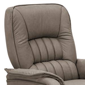 Tv-fauteuil Machico met sta-op-hulp Taupe - microvezel