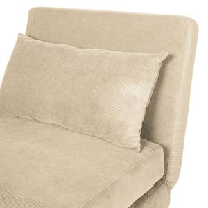 Poltrona letto ELANDS Tessuto - Velluto a coste Eldrid: beige - Nero