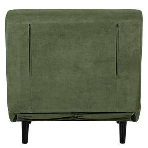 Fauteuil convertible ELANDS Tissu - Velours côtelé Eldrid: Vert - Noir