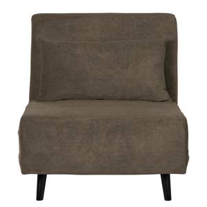 Fauteuil convertible ELANDS Tissu - Velours côtelé Eldrid: Gris - Noir