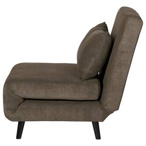 Fauteuil convertible ELANDS Tissu - Velours côtelé Eldrid: Gris - Noir