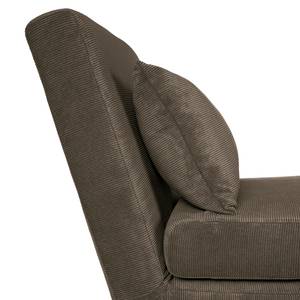 Fauteuil convertible ELANDS Tissu - Velours côtelé Eldrid: Gris - Noir