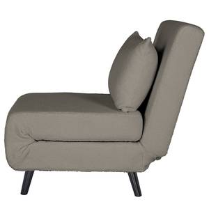 Fauteuil convertible ELANDS Tissu - Tissu teddy Elani: Gris - Noir