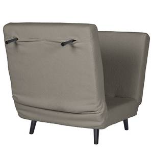 Fauteuil convertible ELANDS Tissu - Tissu teddy Elani: Gris - Noir