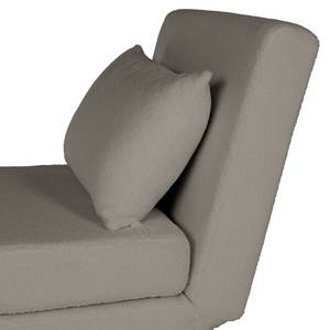 Fauteuil convertible ELANDS Tissu - Tissu teddy Elani: Gris - Noir