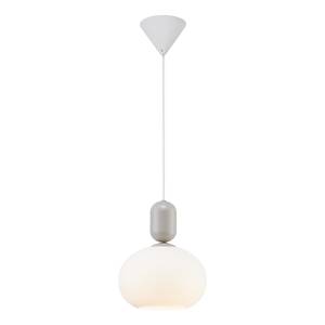 LED-hanglamp Notti staal/opaalglas - 1 lichtbron - grijs - Grijs