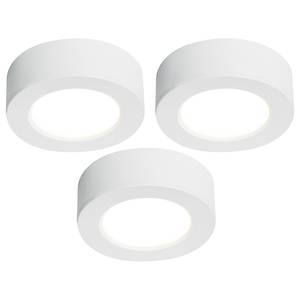 Spots encastrables Kitchenio (lot de 3) Matière plastique - 3 ampoules - Blanc - Blanc