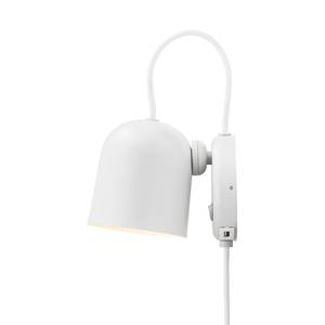 Wandlamp Angle staal - 1 lichtbron - wit - Wit