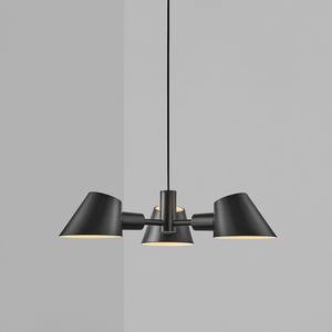 Hanglamp Stay aluminium - 3 lichtbronnen - zwart - Zwart