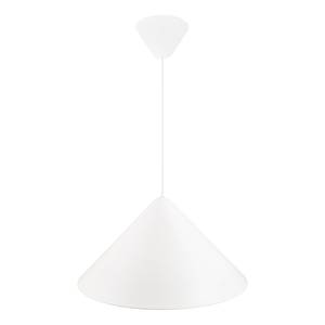 Hanglamp Nono I staal/kunststof - 1 lichtbron - wit - Wit