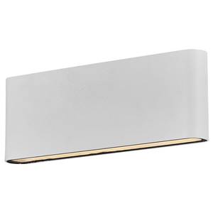 Wandlamp Kinver aluminium/glas - 1 lichtbron - wit - Wit