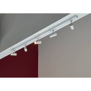 LED-plafondlamp Omari I staal - 5 lichtbronnen - wit - Wit