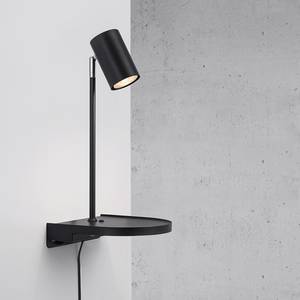 Wandlamp Cody staal - 1 lichtbron - zwart - Zwart