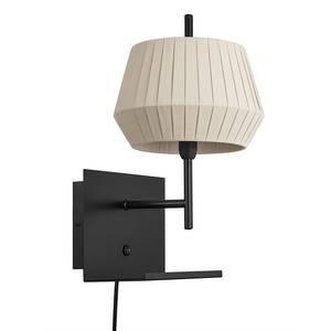 Applique murale Dicte Coton / Acier - 1 ampoule - Beige - Beige