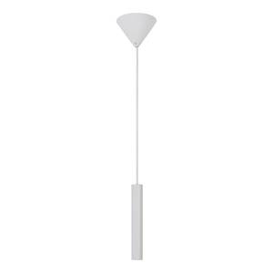 Hanglamp Omari staal - 1 lichtbron - wit - Wit