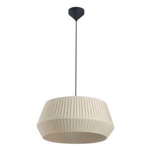 Hanglamp Dicte I katoen/staal - 1 lichtbron - beige - Beige