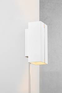 Wandlamp Curtiz aluminium - 1 lichtbron - wit - Wit