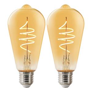 LED-Leuchtmittel Smart E27 II (2er-Set) Klarglas - 2-flammig