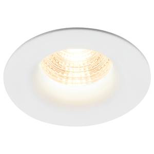 Spot encastrable Stake Acier / Matière plastique - 1 ampoule - Blanc - Blanc