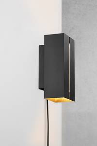 Wandlamp Curtiz aluminium - 1 lichtbron - zwart - Zwart