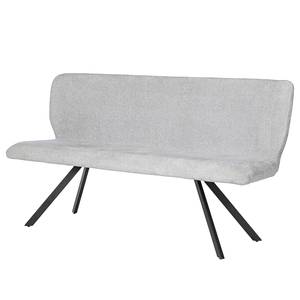 Banc Mooena Tissu structuré / Fer - Gris clair