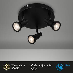LED-badkamerlamp Flamo ijzer - 3 lichtbronnen - Aantal lichtbronnen: 3
