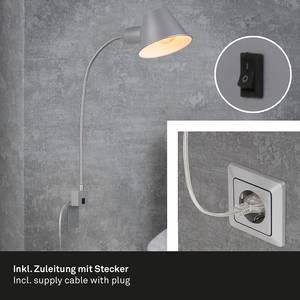 Wandlamp Brello II ijzer - 1 lichtbron - Grijs