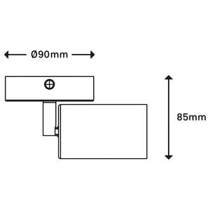 Applique murale Kullig Fer / Hévéa - 1 ampoule