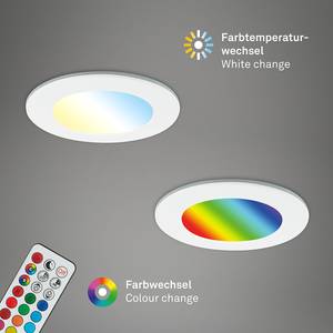 LED-Einbauleuchte Fungo Color (3er Set) Nylon - 3-flammig - Weiß