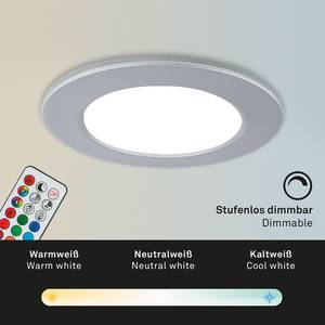 LED-Einbauleuchte Fungo Color (3er Set) Nylon - 3-flammig - Silber