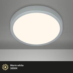 LED-plafondlamp Runa III nylon / ijzer - 1 lichtbron - Zilver