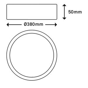 LED-Deckenleuchte Runa III Nylon / Eisen - 1-flammig - Silber