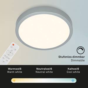 LED-Deckenleuchte Runa IV Nylon / Eisen - 1-flammig - Silber