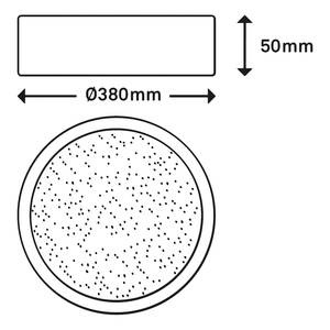 LED-Deckenleuchte Runa IV Nylon / Eisen - 1-flammig - Silber