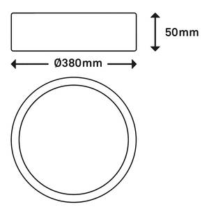 LED-Deckenleuchte Runa V Nylon / Eisen - 1-flammig - Schwarz