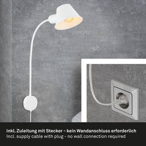 Wandlamp Brello I ijzer - 1 lichtbron - Wit