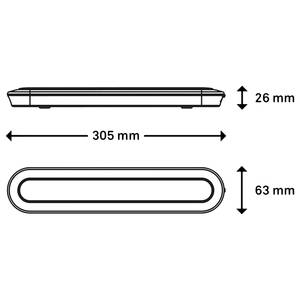 Möbelleuchte Row Nylon - 1-flammig