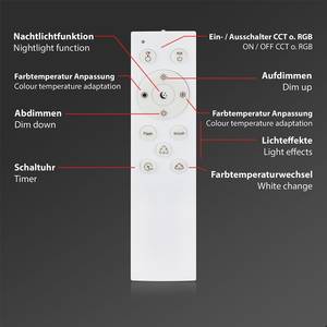 LED-plafondlamp Maga II nylon / ijzer - 1 lichtbron