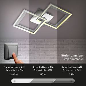 LED-plafondlamp Frame X nylon / ijzer - 2 lichtbronnen