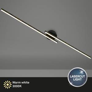 LED-plafondlamp Rey I kunststof / ijzer - 2 lichtbronnen