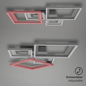 LED-plafondlamp Frame XII nylon / ijzer - 2 lichtbronnen