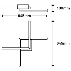 Plafonnier Frame Back II Nylon / Fer - 2 ampoules