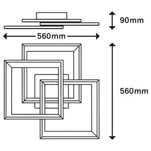 LED-Deckenleuchte Frame XIII Nylon / Eisen - 3-flammig