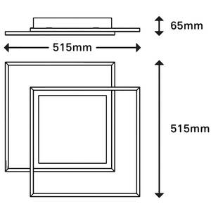 LED-Deckenleuchte Frame Center II Nylon / Eisen - 2-flammig