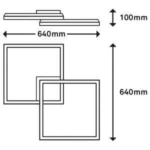 LED-Deckenleuchte Frame Back IV Nylon / Eisen - 2-flammig