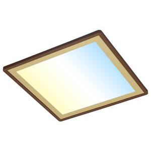 LED-plafondlamp Slim Deco IV nylon - 1 lichtbron - Bruin