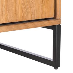 Meuble TV Haxby 154 cm Pin massif / Métal - Pin / Noir